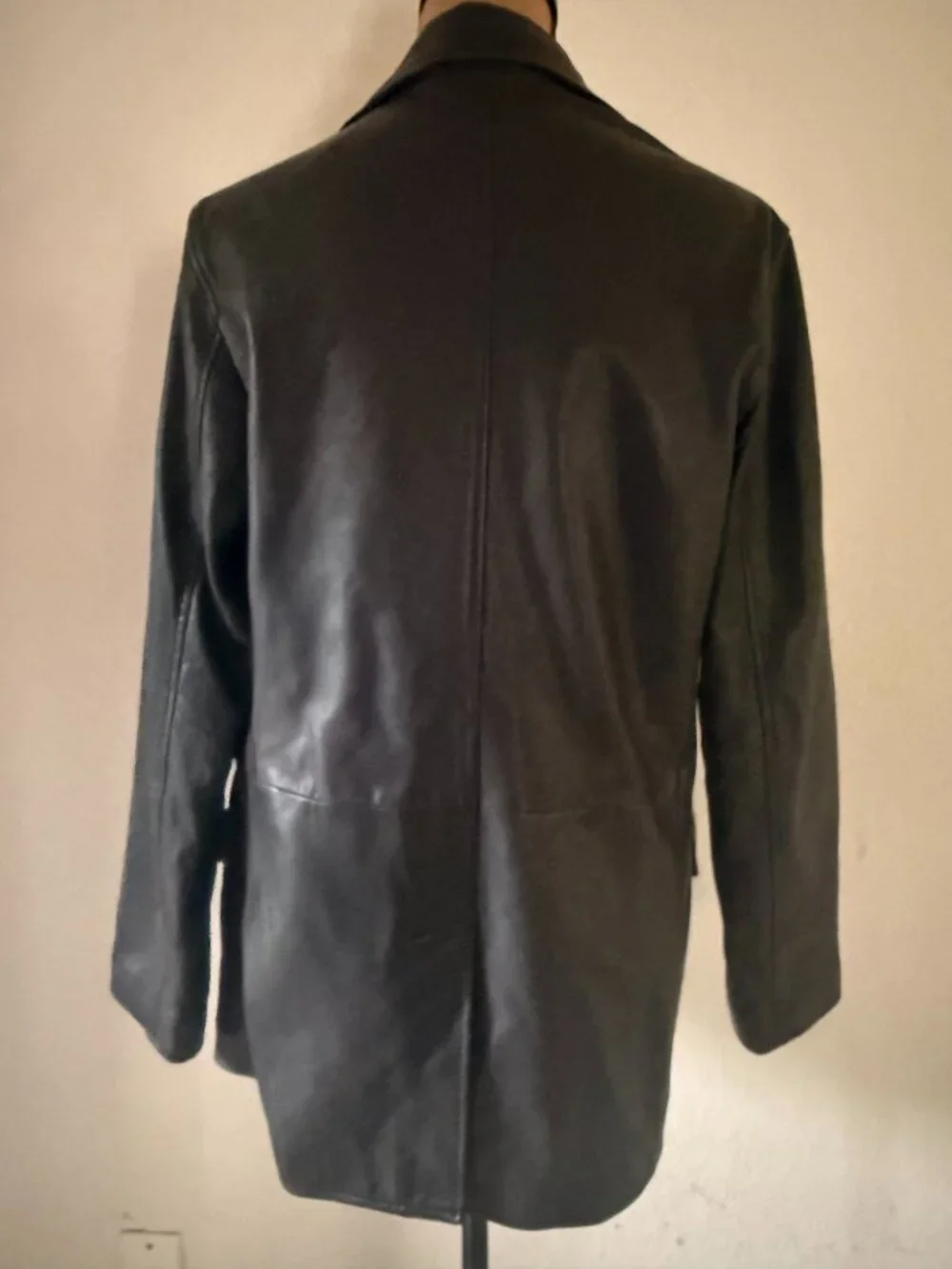 ALL SAINTS Corinna Leather Blazer in Black Size US8 - Picture 6 of 14